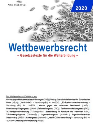 cover image of Wettbewerbsrecht 2020